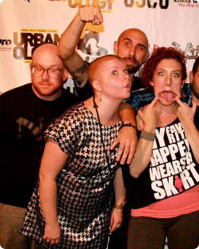 Me and Chris and Jairus and Jairus's famous sister Eternia